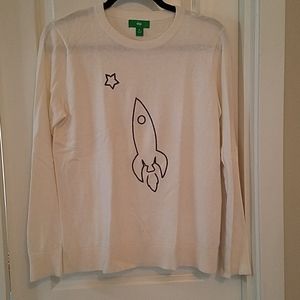 Light weight sweater,kinda quirky, but cute.